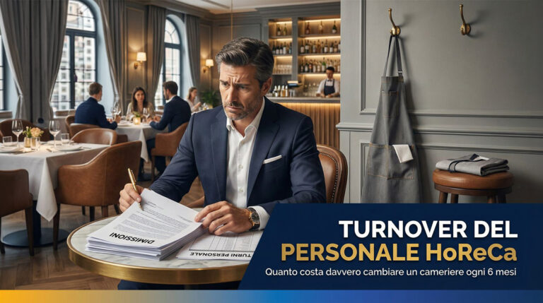 Turnover del personale HoReCa: quanto costa davvero cambiare un cameriere ogni 6 mesi